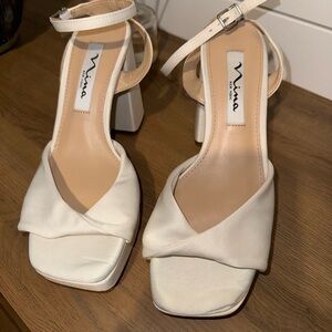 Ivory / White Nina Heels